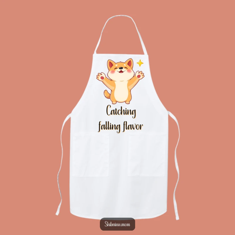 Funny Shiba Inu Star Apron: Catching Dreams, Magical Kitchen Wear