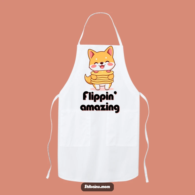 Funny Shiba Inu Pancake Chef Apron: Cook with a Grin!