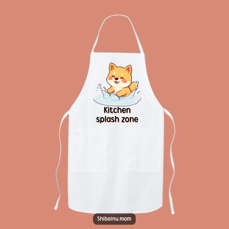 Funny Shiba Inu Apron - Puddle Splasher, Kitchen Fun Gift