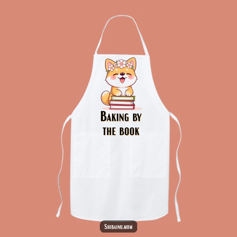 Funny Shiba Inu Flower Crown Apron - Giggle Cooking Gift