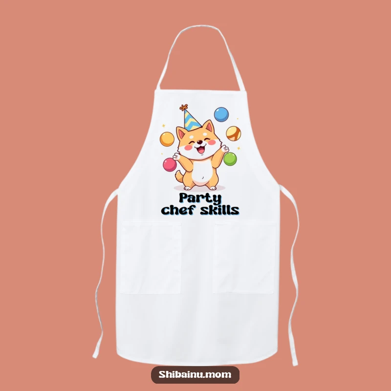 Funny Shiba Inu Party Apron - Juggling Chef Gift