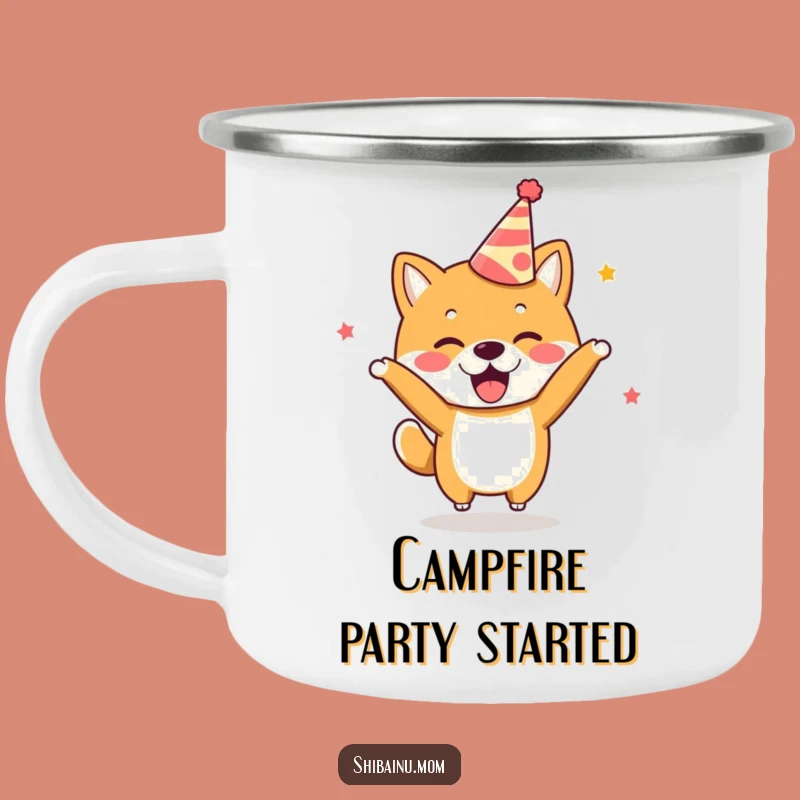 Durable Funny Kawaii Shiba Inu Party Mug: Excited Dog, Outdoor Gift
