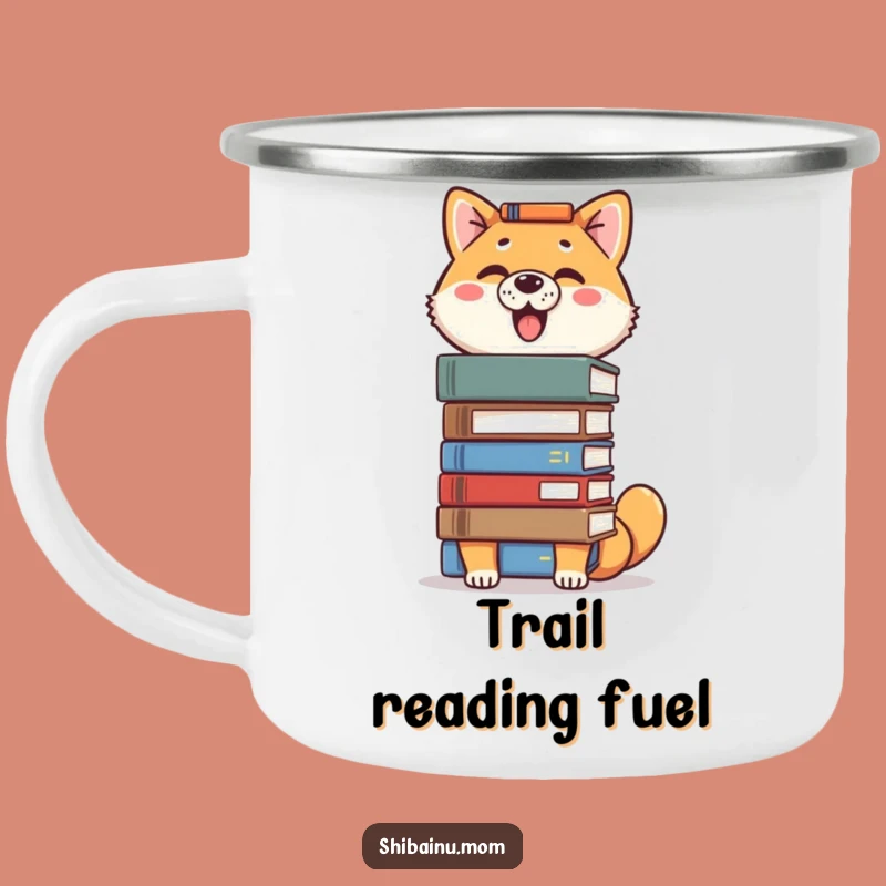 Funny Proud Shiba Inu Camping Mug - Outdoor Book Balancing Cup