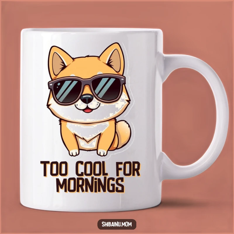 Funny Cool Shiba Inu Sunglasses Mug - Hilarious Gift for Dog Lovers