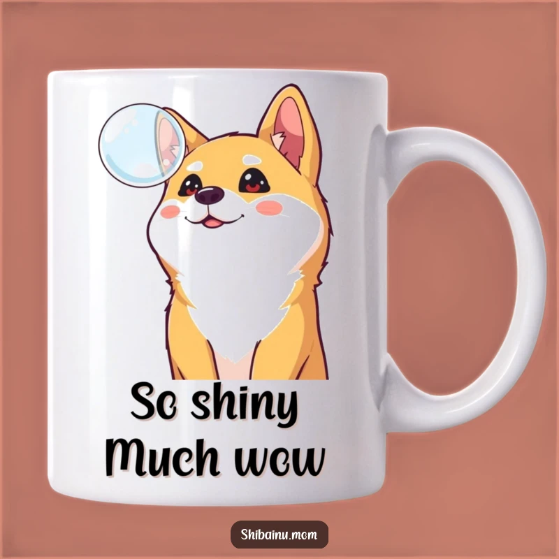 Funny Shiba Inu Bubble Mug: Cheerful Curiosity Makes a Perfect Gift