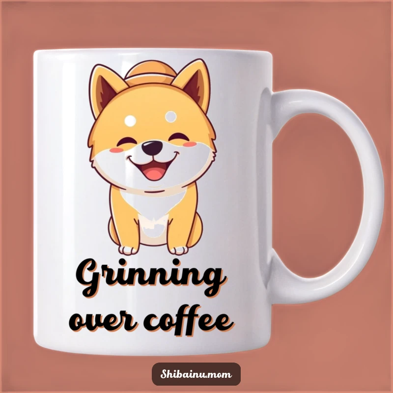 Funny Shiba Inu Hat Mug - Silly Dog Art, Perfect Gift