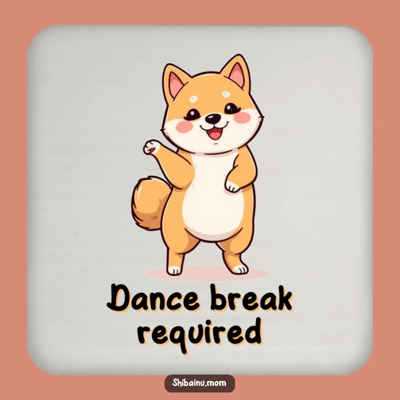 Funny Shiba Inu Dancing Coaster - Protect Surfaces with Playful Pup Charm