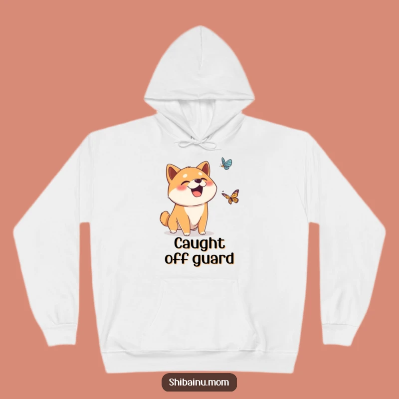 Funny Surprised Shiba Inu Giggle Hoodie - Cozy & Amusing Wear