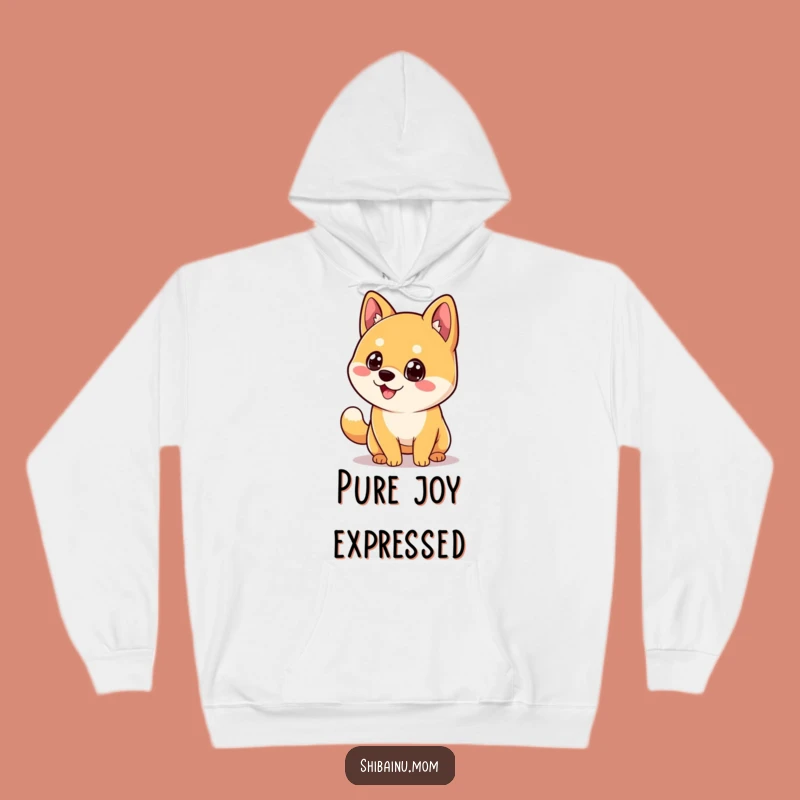 Cozy Funny Kawaii Shiba Inu Hoodie: Happy Wagging Tail Dog, Warm Gift