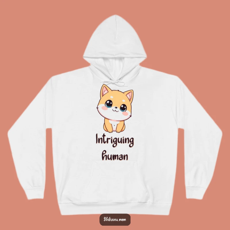 Funny Shibainu Head Tilt Hoodie, Cozy Curious Dog Sweatshirt, Perfect Funny Gift