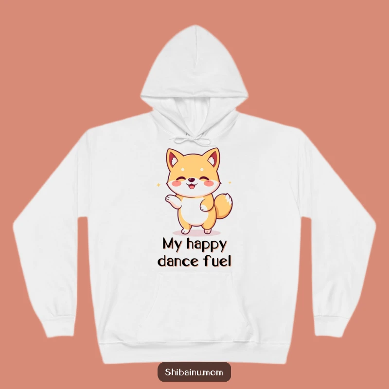 Funny Kawaii Shiba Inu Dance Hoodie: Floppy Eared Pup Perfect for a Cozy Gift!