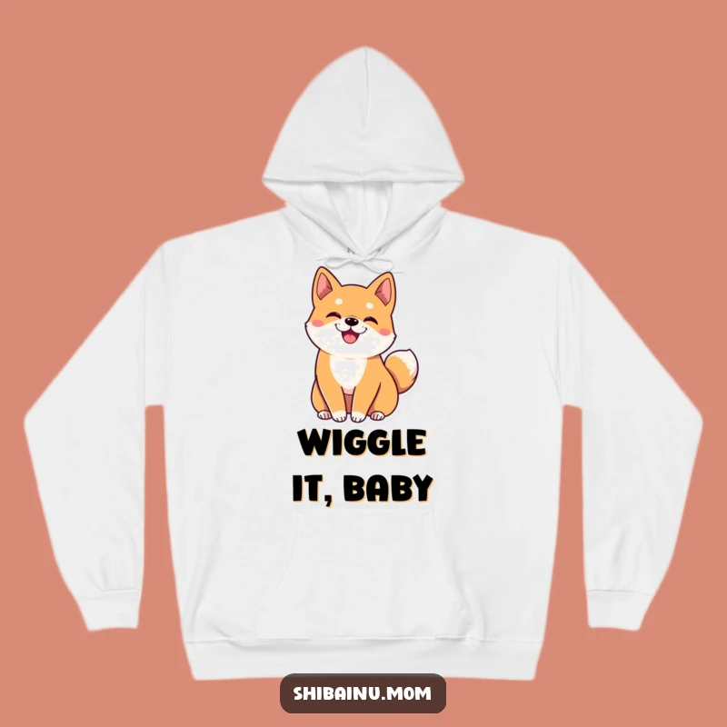 Funny Kawaii Shiba Inu Hoodie: Big Ears, Wiggling Tail, Cozy Dog Apparel