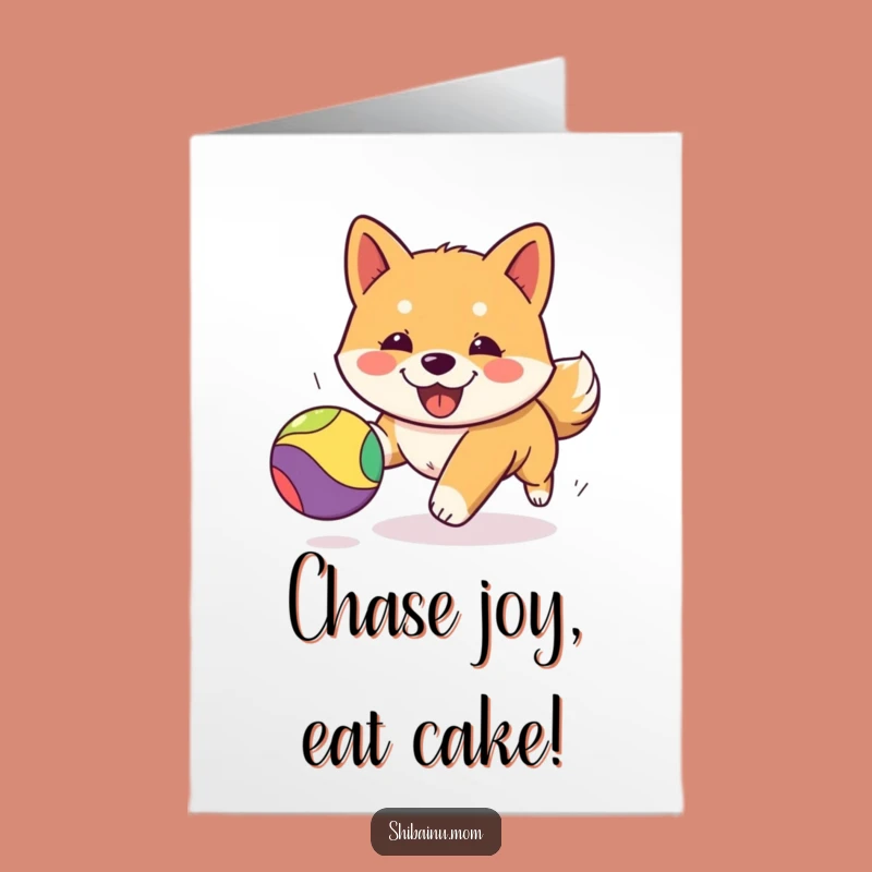 Free Printable Kawaii Shiba Inu Birthday Card: Funny Dog Puppy Gift, Downloadable Fun!
