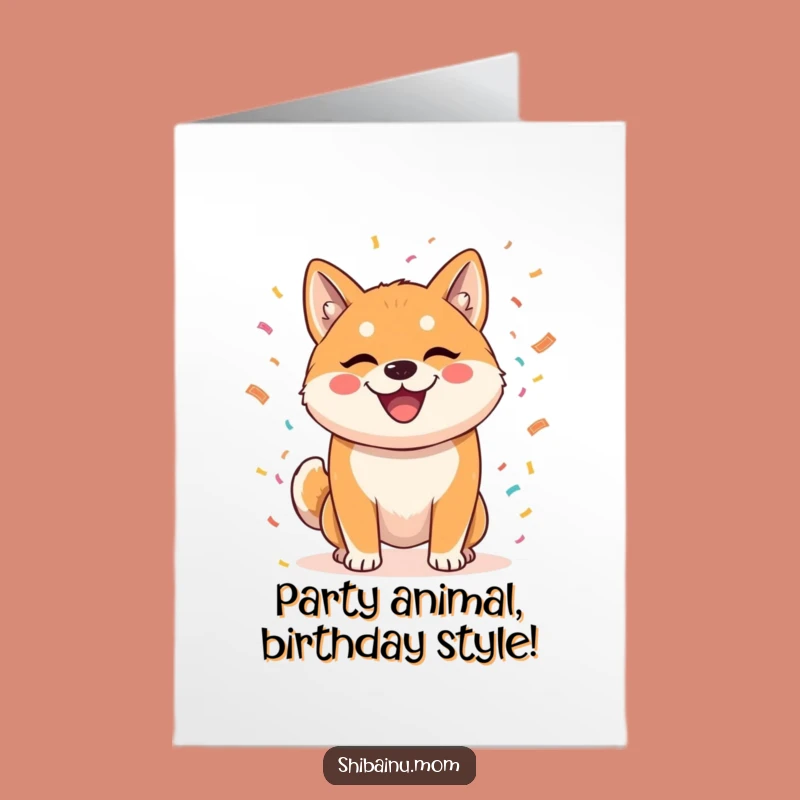 Funny Free Printable Shiba Inu Birthday Card Downloadable Party Gift