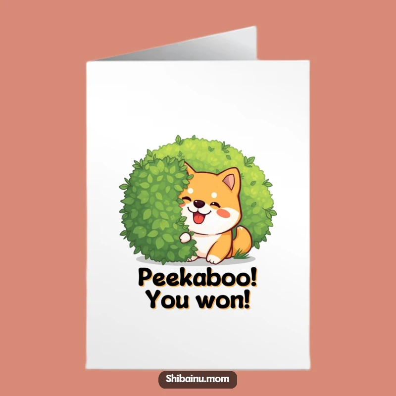 Free Printable Congrats Card: Giggling Shiba Inu, Perfect Downloadable Gift
