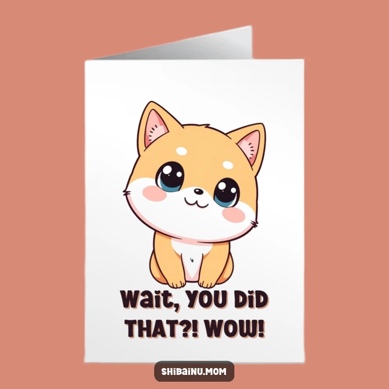 Shibainu Tilt Congrats Card: Free Printable for a Curious, Funny Celebration
