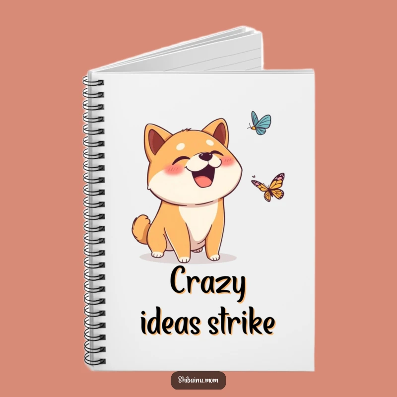 Funny Surprised Shiba Inu Giggle Notebook - Jot Down Funny Thoughts