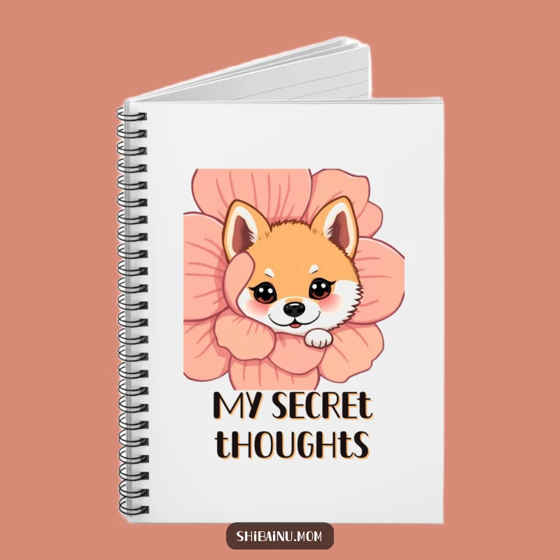 Funny Peeking Shiba Inu Notebook: Jot Down Your Curious Thoughts!