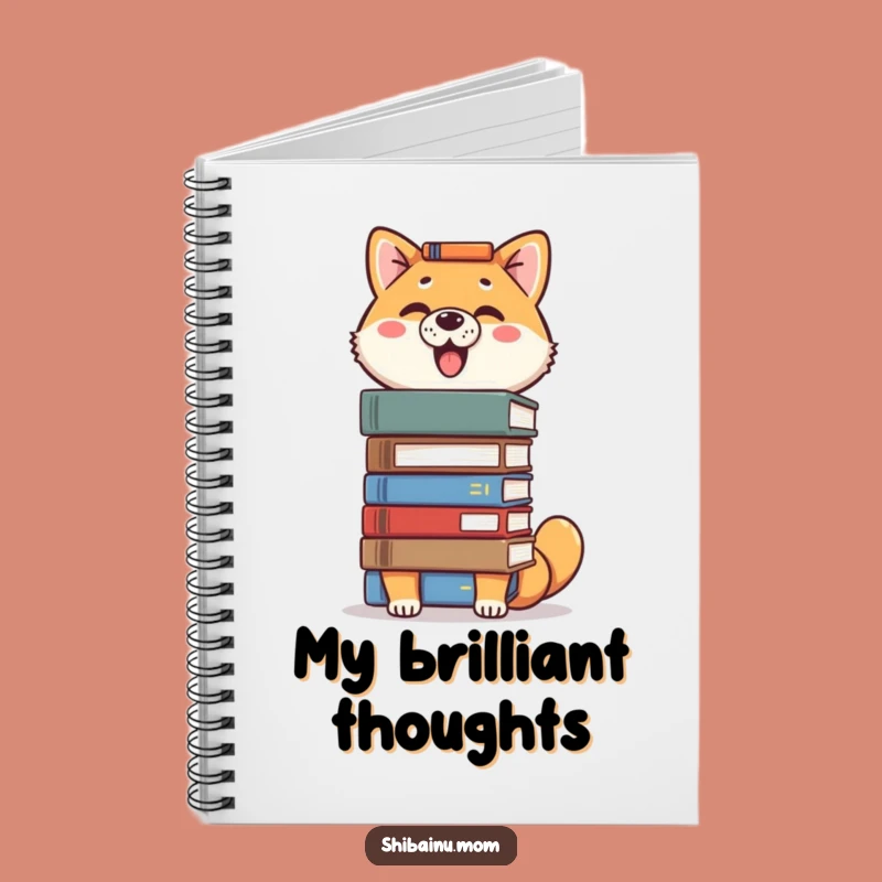 Funny Proud Shiba Inu Notebook - Book Balancing Scholar Journal