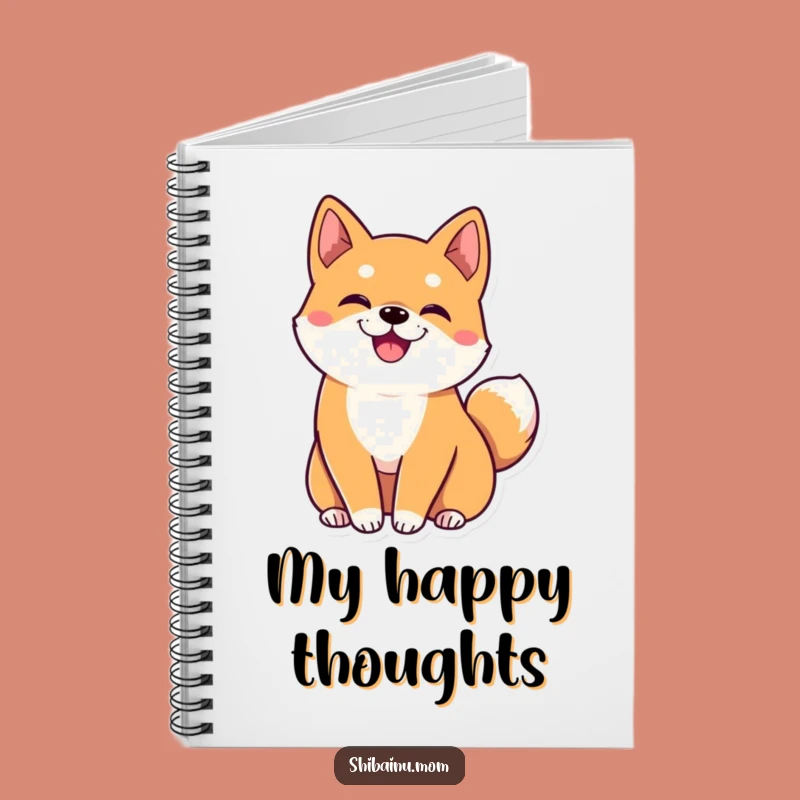 Funny Kawaii Shiba Inu Notebook: Big Ears, Wiggling Tail, Cute Dog Journal