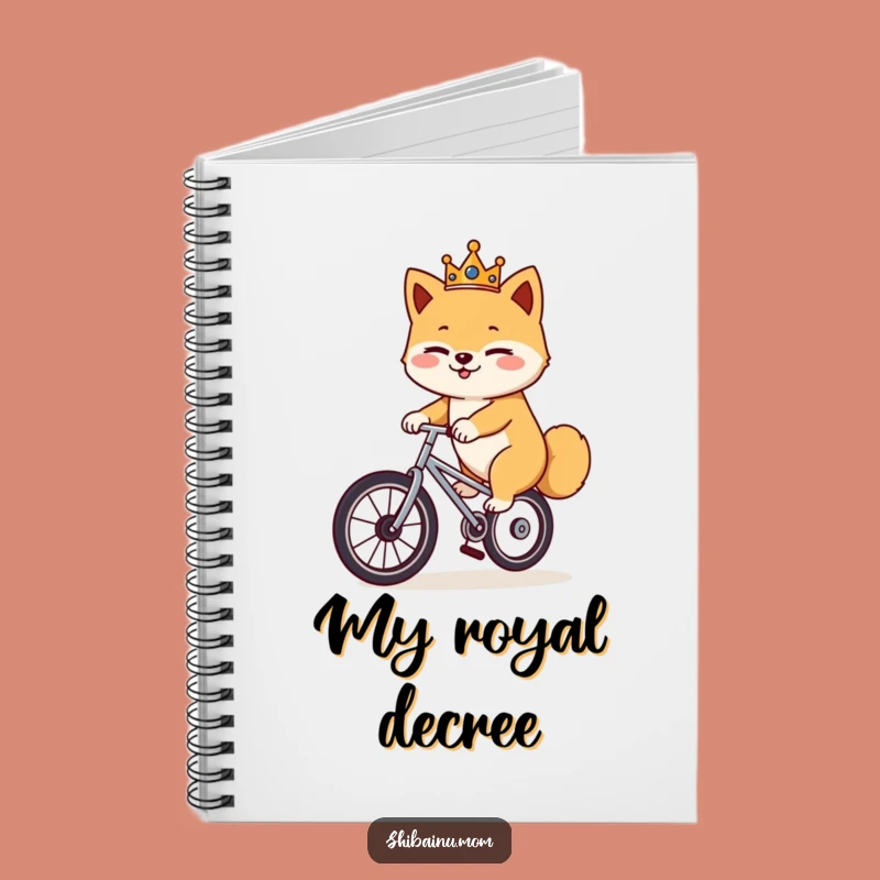 Funny Shiba Inu Unicycle Notebook: Royal Winking Journal, Hilarious Gift