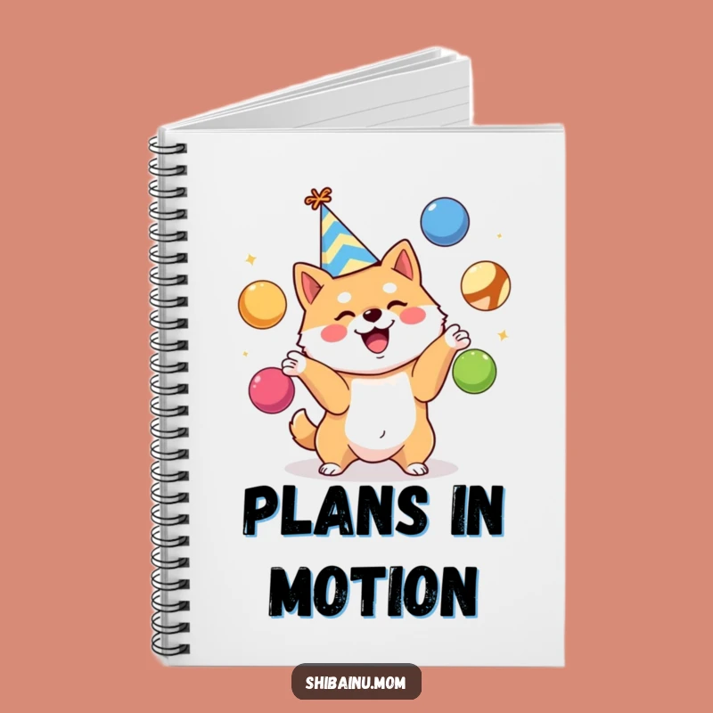 Funny Shiba Inu Party Notebook - Juggling Ideas Journal Gift