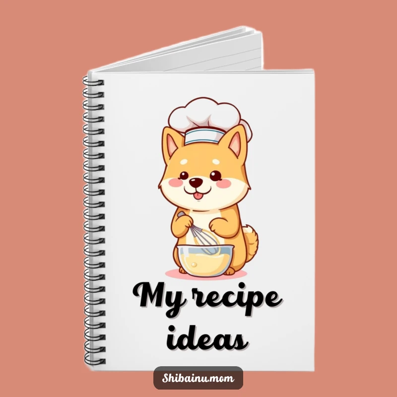 Shiba Inu Chef Whisking Notebook - Jot Down Your Recipes