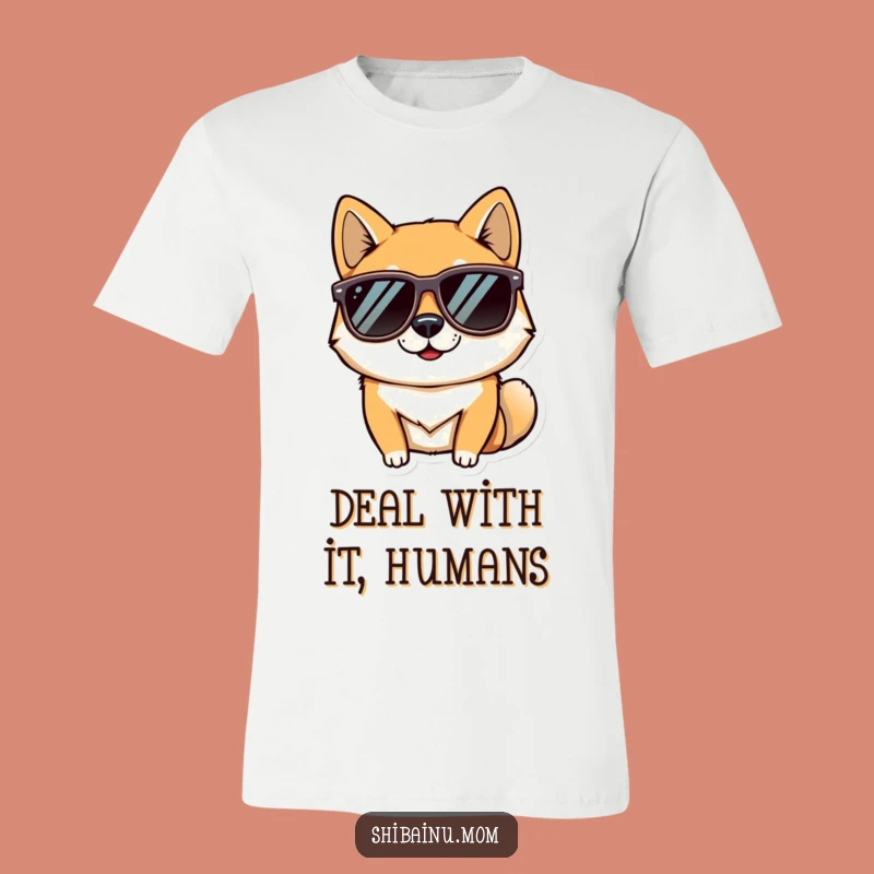 Funny Cool Shiba Inu Sunglasses T-Shirt - Hip Dog Apparel, Great Gift