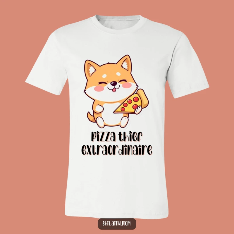Funny Shiba Inu Pizza Slice T-Shirt - Hilarious Dog Lover Apparel Gift