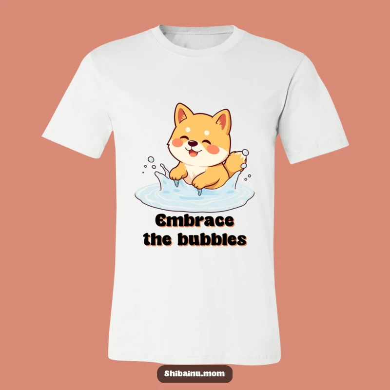 Funny Shiba Inu T-Shirt - Playful Splashing, Joyful & Hilarious Gift