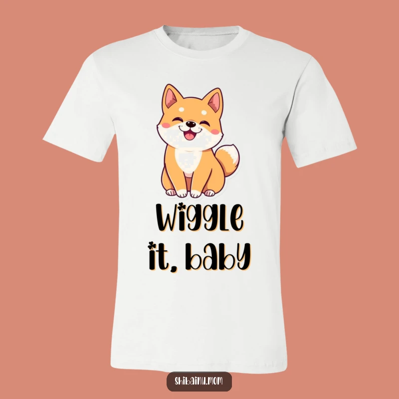 Funny Kawaii Shiba Inu T-Shirt: Big Ears, Wiggling Tail, Adorable Dog Tee