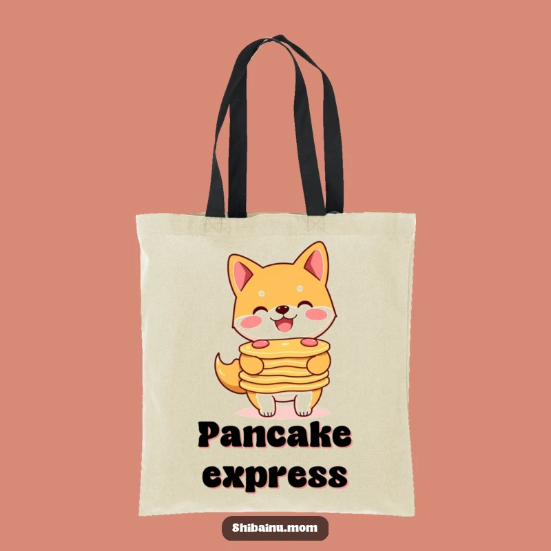 Funny Shiba Inu Pancake Tote Bag: Carry Your Breakfast Dreams!